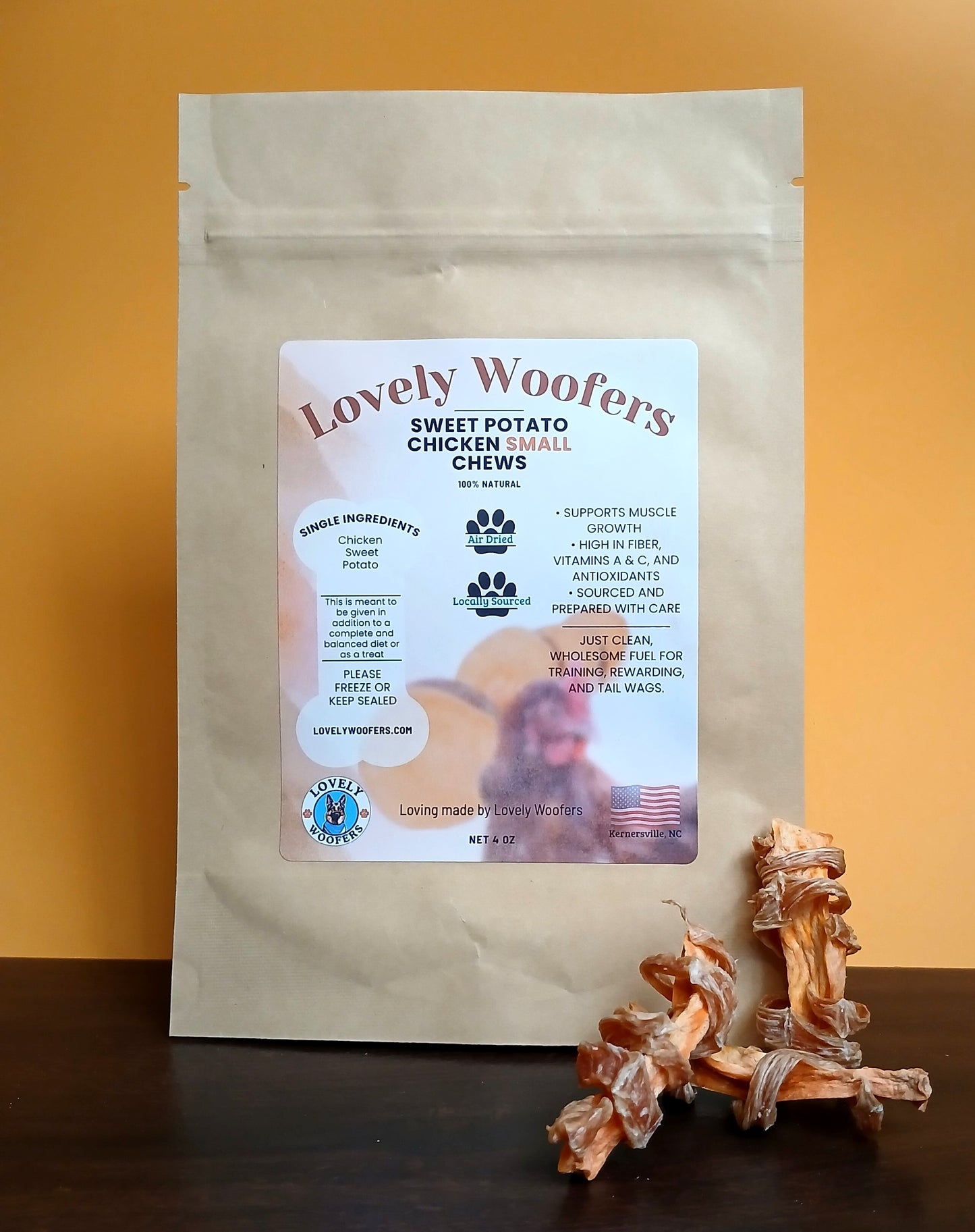 Sweet Potato Chicken Chews Small